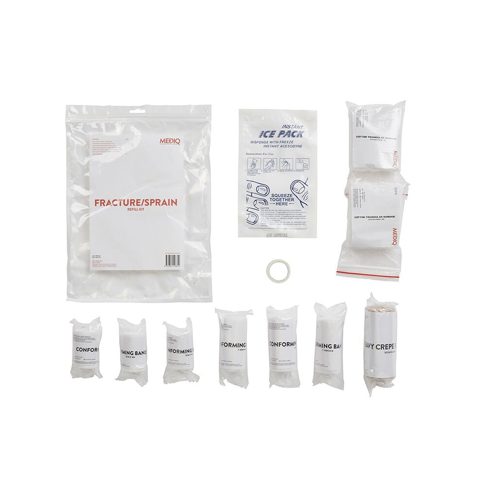 MEDIQ First Aid Kit Refill Module #3 Fracture/Sprain In Ziplock Bag Clear/White FARFS