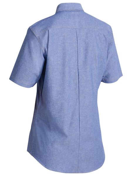 B71407L BISLEY LADIES CHAMBRAY SHIRT - SHORT SLEEVE - ON THE GO SAFETY & WORKWEAR