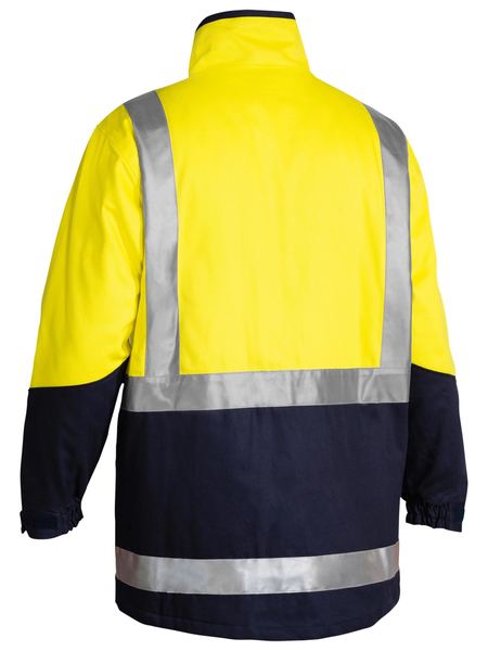 BJ6970T BISLEY 33M TAPED HI VIS 3 IN 1 DRILL JACKET - ON THE GO SAFETY & WORKWEAR