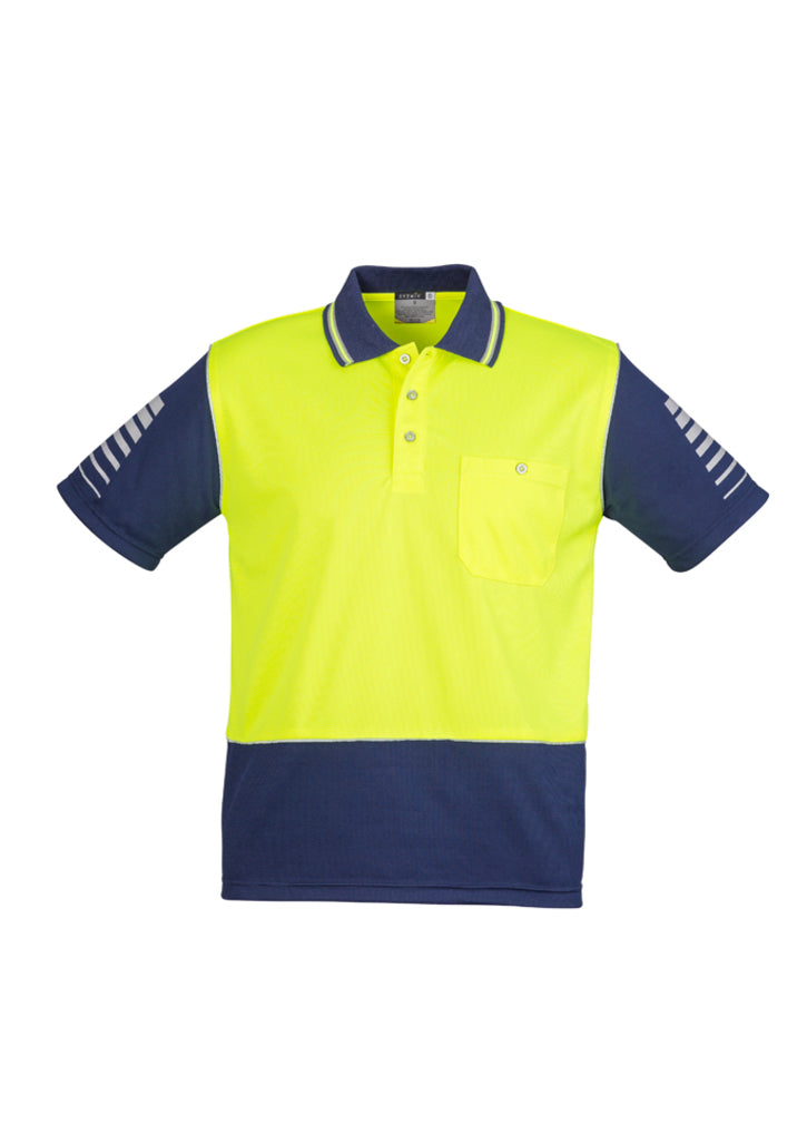 SYZMIK  MENS HI VIS ZONE POLO  ZH236 - ON THE GO SAFETY & WORKWEAR