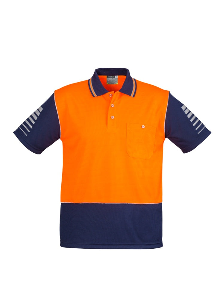 SYZMIK  MENS HI VIS ZONE POLO  ZH236 - ON THE GO SAFETY & WORKWEAR