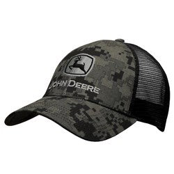 John Deere LP67041-JD Twill/Mesh Cap-Digi Camo