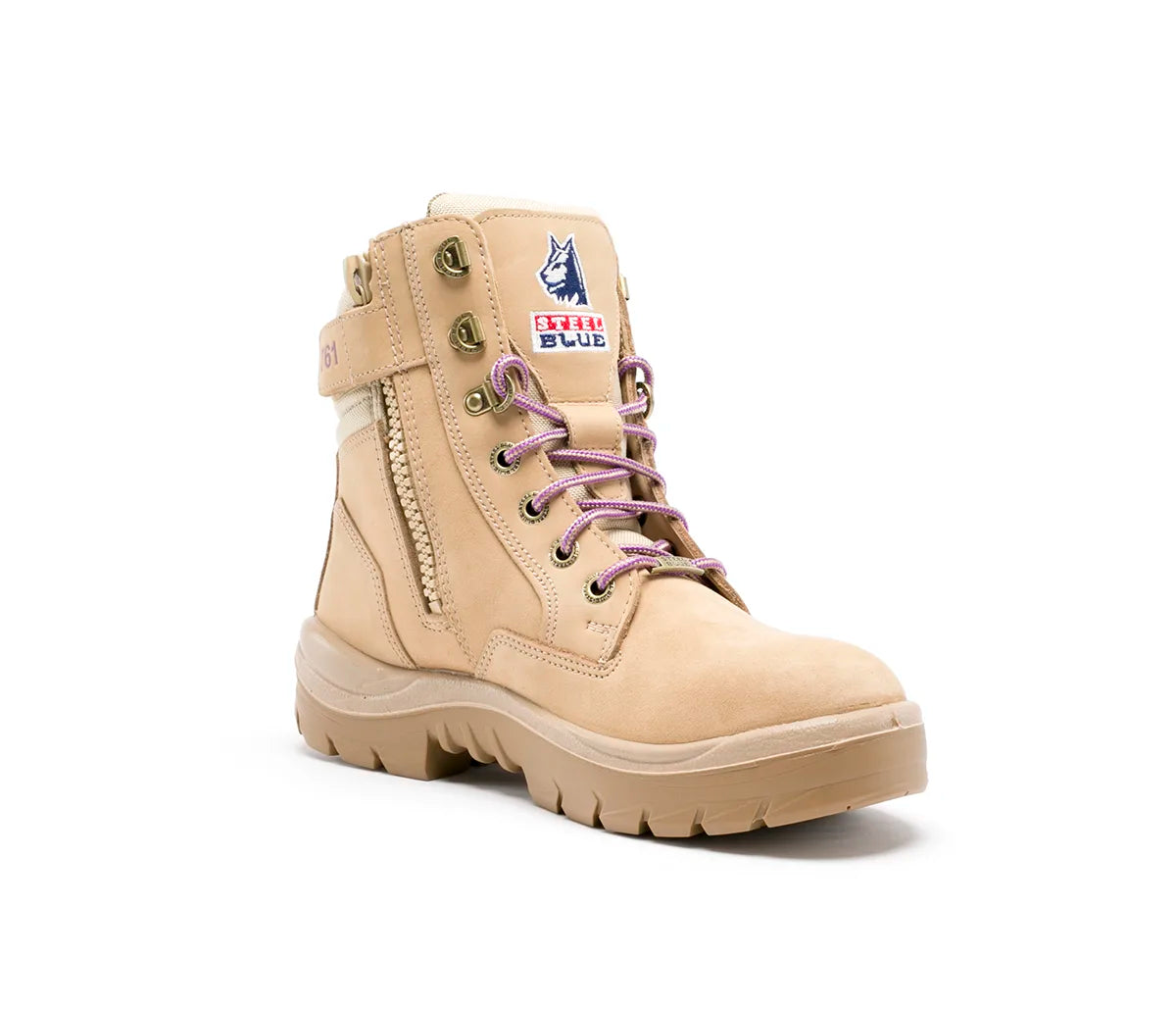 Steel Blue Ladies Southern Cross Zip Sand - 522761