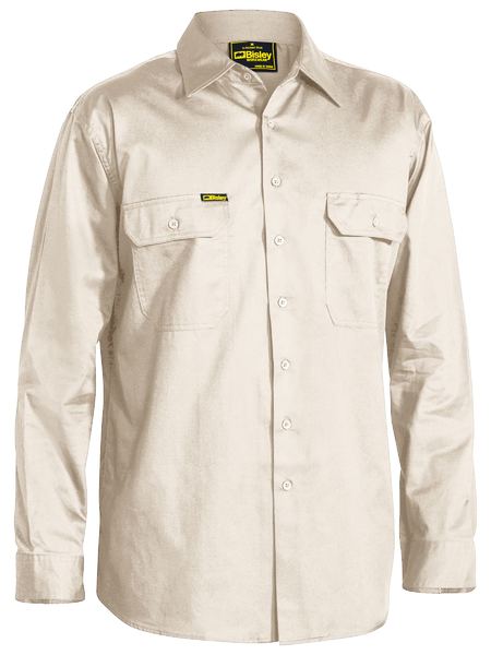 BISLEY Cool Lightweight Drill Shirt - Long Sleeve BS6893