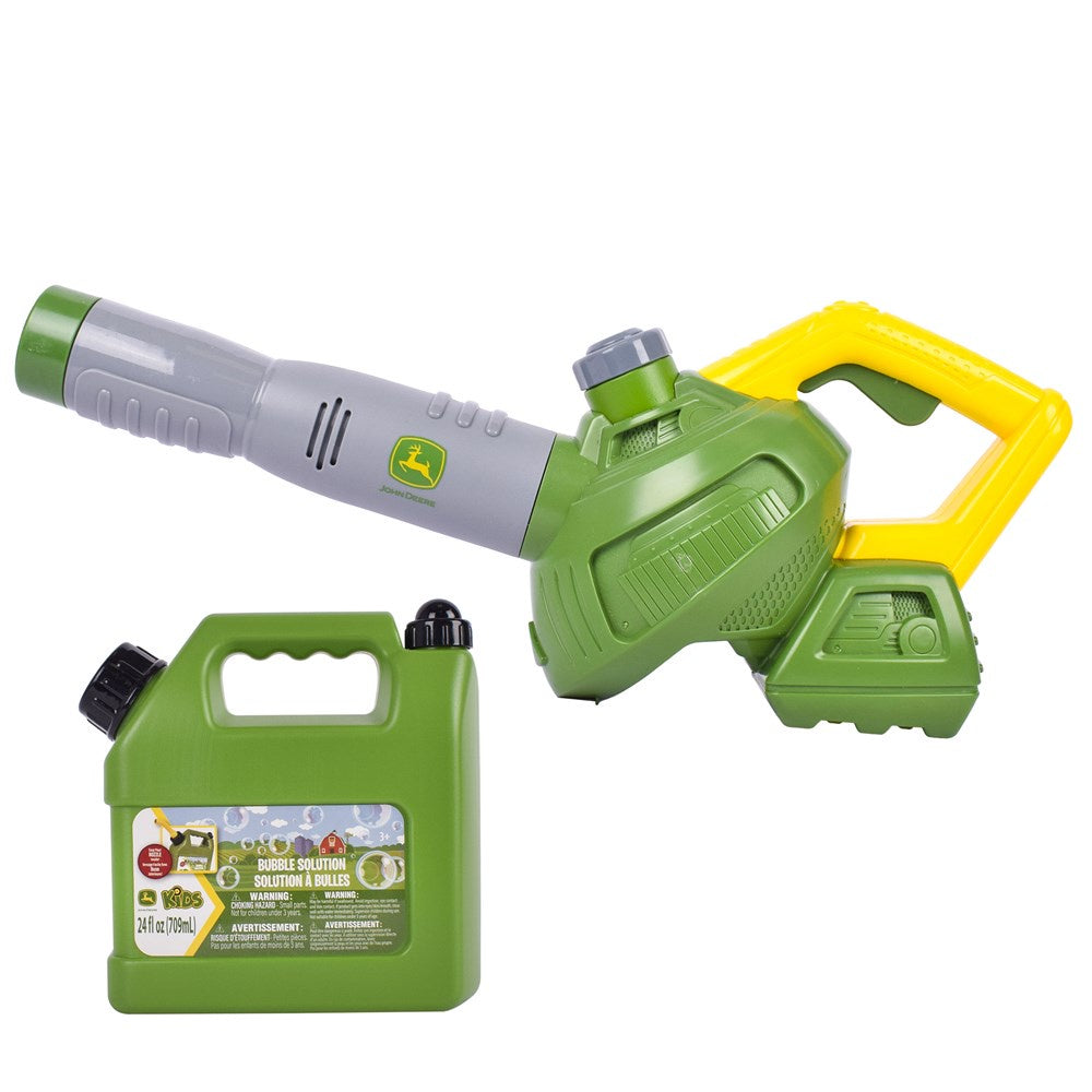 John Deere Bubble 'N' Fun Leaf Blower Combo with 709ml Bubble Refill Jerry Can 470146