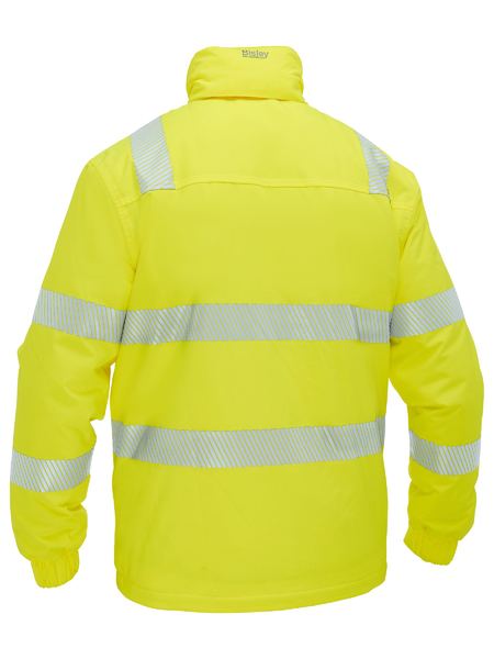 BISLEY Hi Vis Taped Heated Jacket With Hood BJ6842T