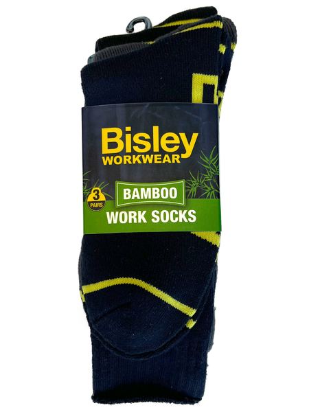 BISLEY Bamboo Work Socks - 3 Pack BSX7020