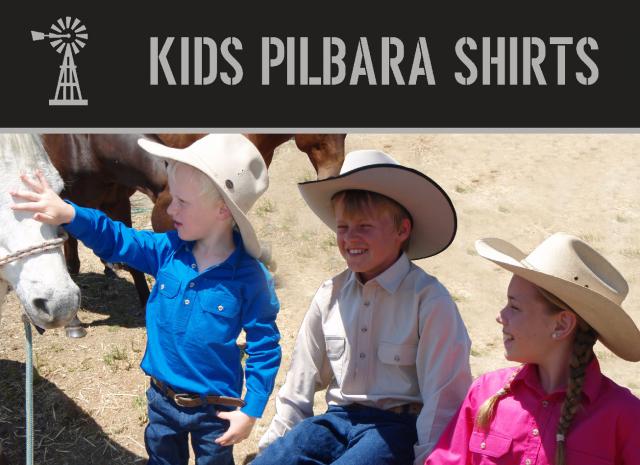 Pilbara Kids Long Sleeve Shirt RM400CF