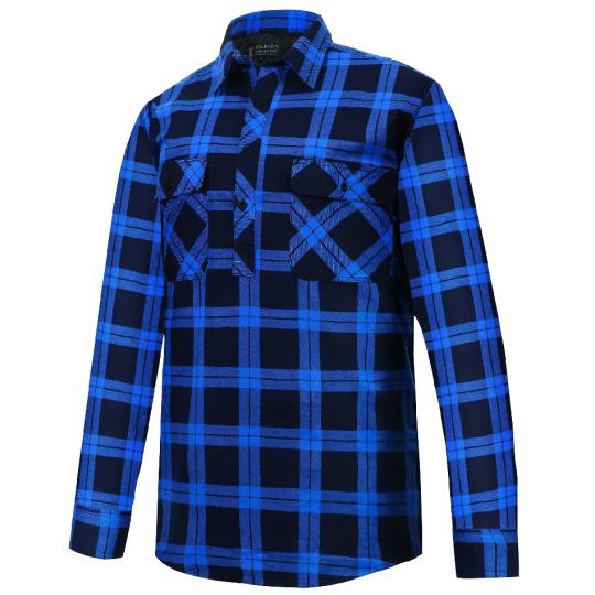 RITEMATE Closed Front Flannelette Shirt RM123SCF