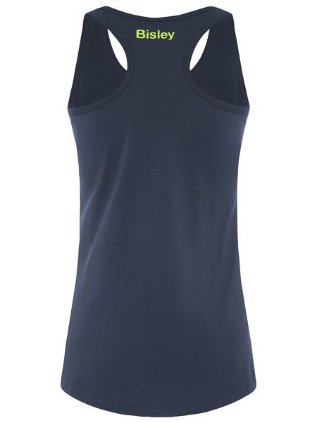 BISLEY Ladies Cotton Logo Singlet BKSL063