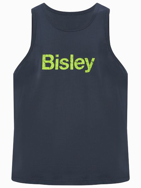 BISLEY Mens Cotton Logo Singlet BKS063