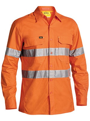 BISLEY 3M Taped Hi Vis X Airflow Ripstop Shirt - Long Sleeve BS6416T
