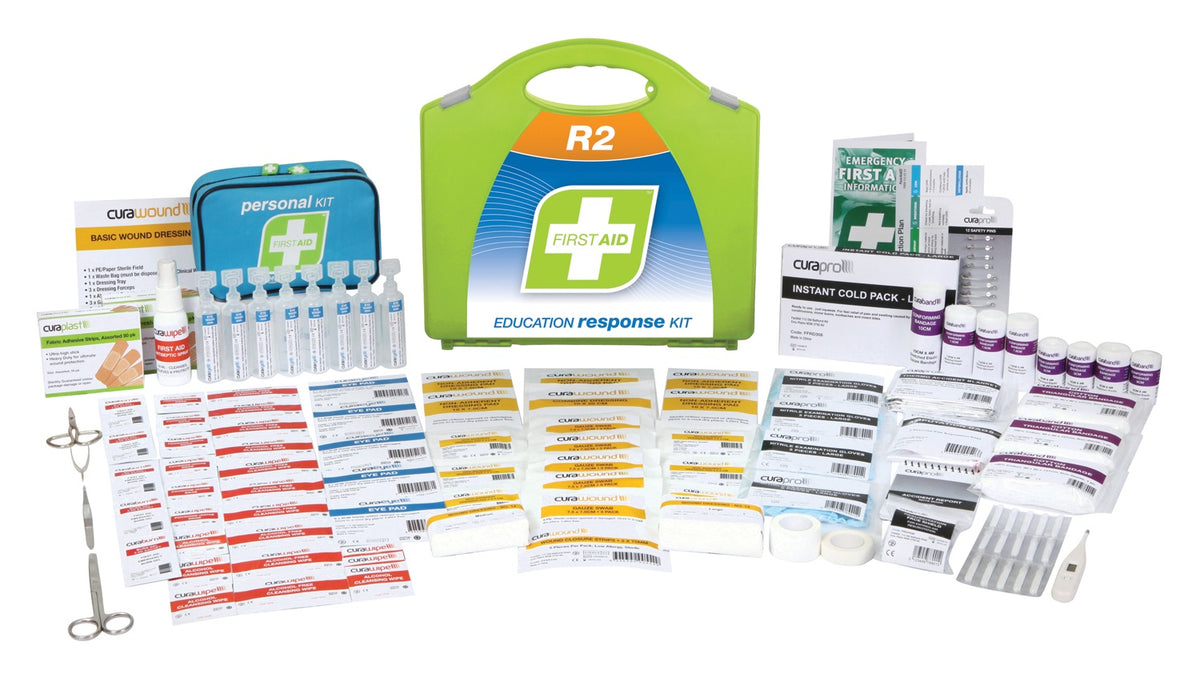 FAR2L20 FIRST AID KIT, R2, EDUCATION RESPONSE KIT, PLASTIC PORTABLE
