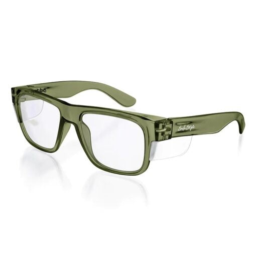 SAFE STYLE FUSIONS SAGE GREEN FRAME /CLEAR FGRC100