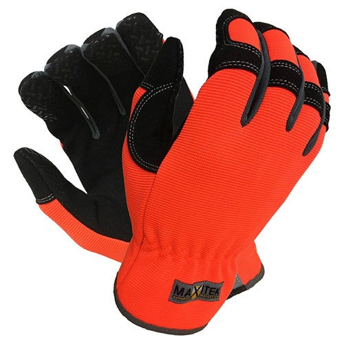 MAXITEK Vis Rigger MKII Synthetic Leather Palm Hi-Viz 120-4600A
