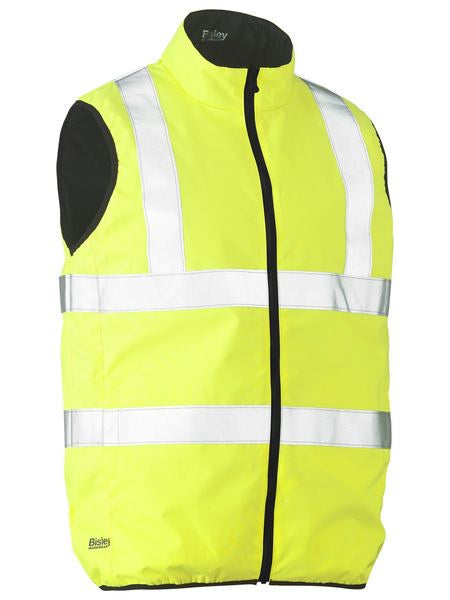 BISLEY Taped Hi Vis Reversible Puffer Vest BV0330HT