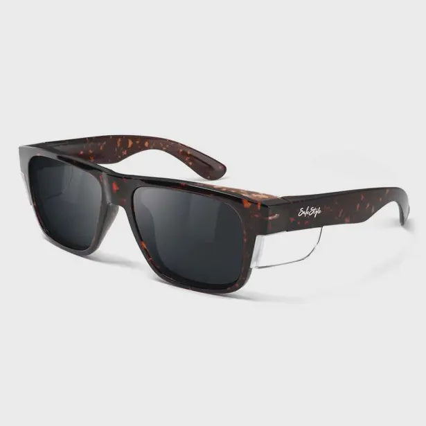 SAFESTYLE FUSIONS BROWN TORT FRAME UV400 POLARISED LENS FTP100