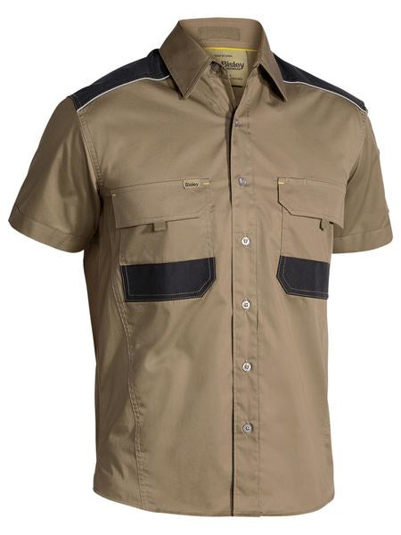 BISLEY Flex & Move Mechanical Stretch Shirt - Short Sleeve BS1133