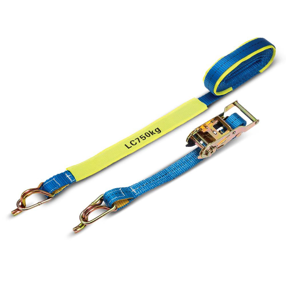 Pro Choice Ratchet Tie Down  25mm x 5m 0.75T Captive J-Hook RTDJ255