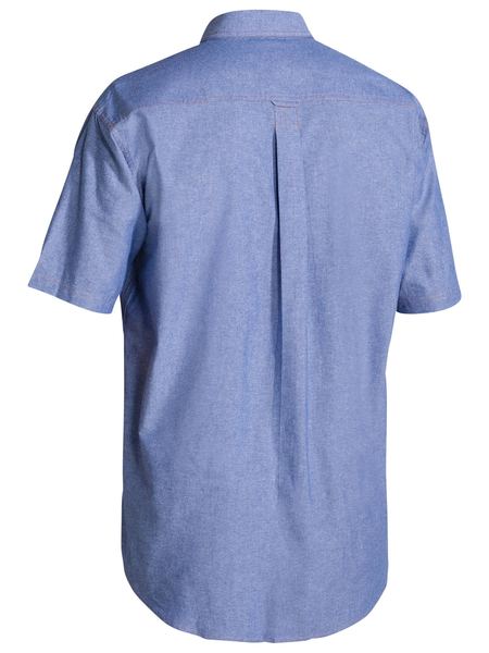 B71407 BISLEY CHAMBRAY SHIRT - SHORT SLEEVE - ON THE GO SAFETY & WORKWEAR