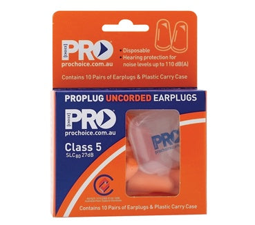 Probullet Disposable Uncorded Earplugs 10 Pack Uncorded EPOU-10