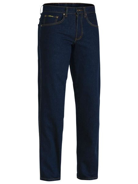 BP6712 BISLEY ROUGH RIDER DENIM STRETCH JEANS - ON THE GO SAFETY &amp; WORKWEAR