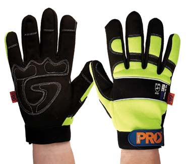 ProFit Full Finger Glove Hi Vis - PTY
