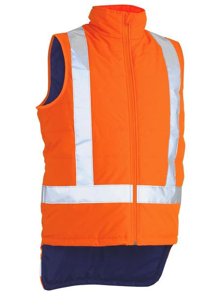 BISLEY TTMC-W X Taped Hi Vis Puffer Vest BV0379XT