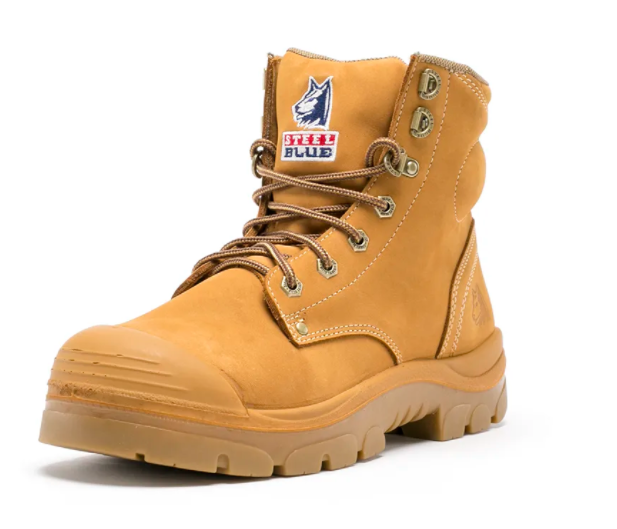 Steel blue zip up boots hotsell