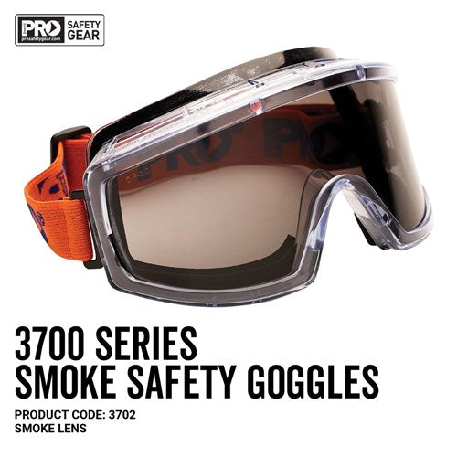 3702 PRO CHOICE GOGGLES SMOKE OUTDOOR TINTED - ON THE GO SAFETY & WORKWEAR