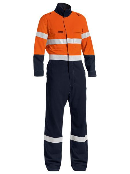 BC8177T BISLEY TENCATE TECASAFE PLUS TAPED TWO TONE HI VIS LIGHTWEIGHT COVERALL - ON THE GO SAFETY & WORKWEAR