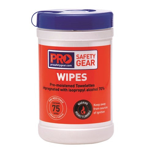 PRO CHOICE Isopropyl Wipes 75 Wipe Cannister CW75