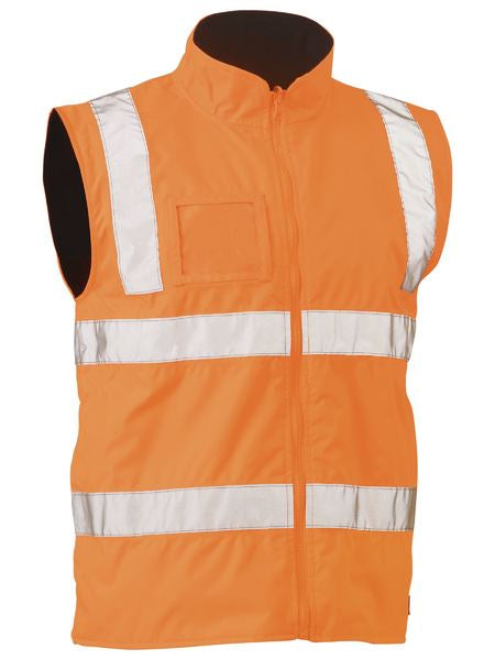 BISLEY Taped Hi Vis Rail Wet Weather Vest BV0364T