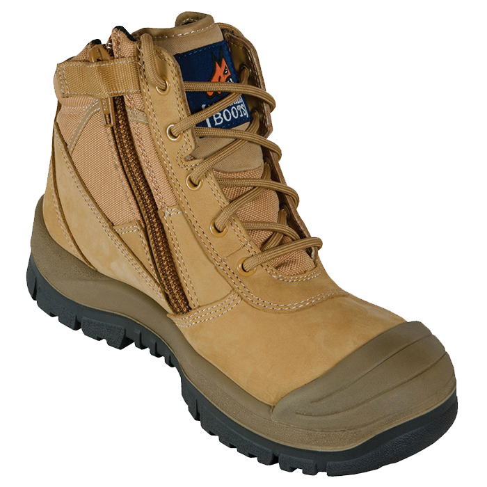 MONGREL Zipside Boot With Scuff Cap - Wheat 461050