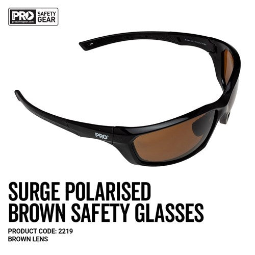2219 ProChoice® Surge Brown Polarised Safety Glasses