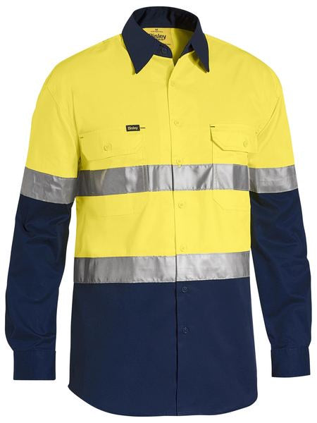 BISLEY 3M Taped Cool Hi Vis Lightweight Long Sleeve Shirt BS6696T