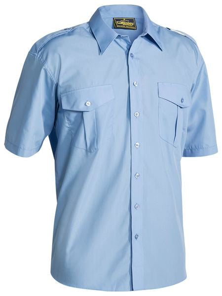 B71526 BISLEY EPAULETTE SHIRT - SHORT SLEEVE - ON THE GO SAFETY & WORKWEAR