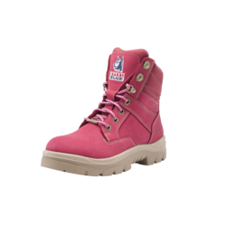 Steel blue pink boots hot sale