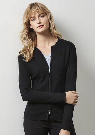 BIZ COLLECTION Ladies 2-Way Zip Cardigan LC3505