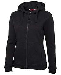3HJ1 JB's LADIES FULL ZIP FLEECY HOODIE