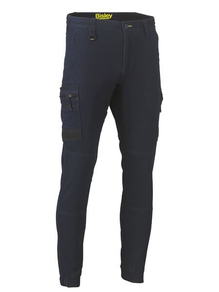 BISLEY Flex & Move Stretch Denim Cargo Cuffed Pants BPC6335