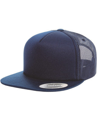 6005FF FLEXFIT FOAM FLAT PEAK TRUCKER - ON THE GO SAFETY &amp; WORKWEAR