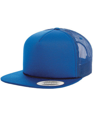 6005FF FLEXFIT FOAM FLAT PEAK TRUCKER - ON THE GO SAFETY &amp; WORKWEAR