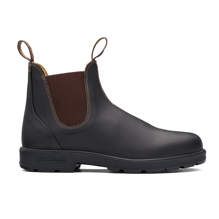 BLUNDSTONE 600 Elastic Sided Boot PU/TPU V Cut - Brown 600