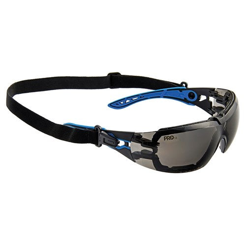 PROTEUS 5 SAFETY GLASSES SMOKE LENS SPEC AND GASKET COMBO - 6602