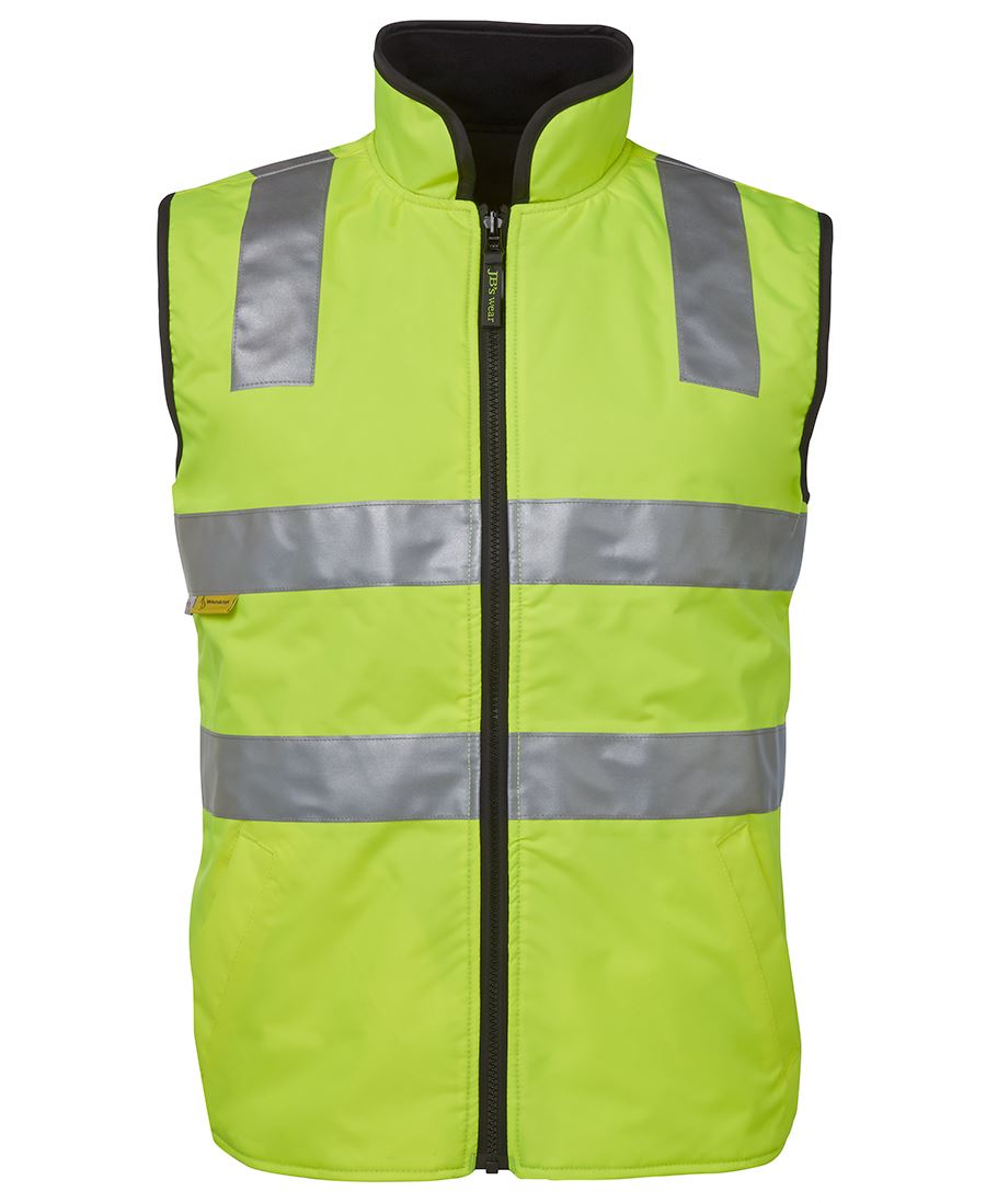 6D4RV JB&#39;S HI VIS (DAY AND NIGHT) REVERSIBLE VEST - ON THE GO SAFETY &amp; WORKWEAR