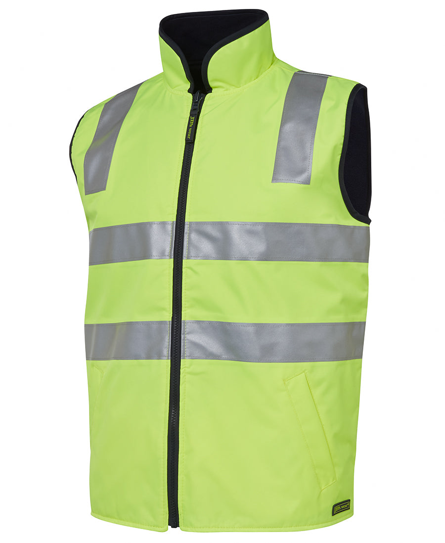 6D4RV JB'S HI VIS (DAY AND NIGHT) REVERSIBLE VEST - ON THE GO SAFETY & WORKWEAR