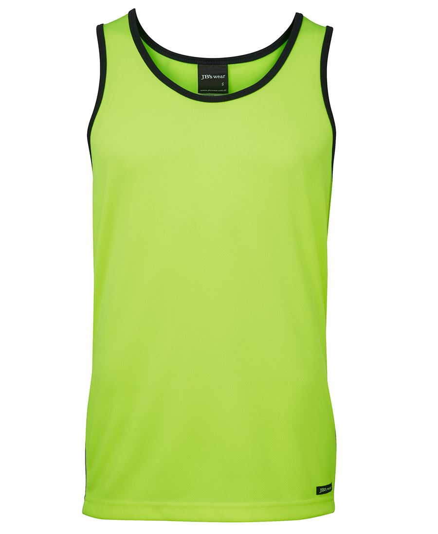 6HCS4 JB'S HI VIS 4602.1 CONTRAST SINGLET - ON THE GO SAFETY & WORKWEAR