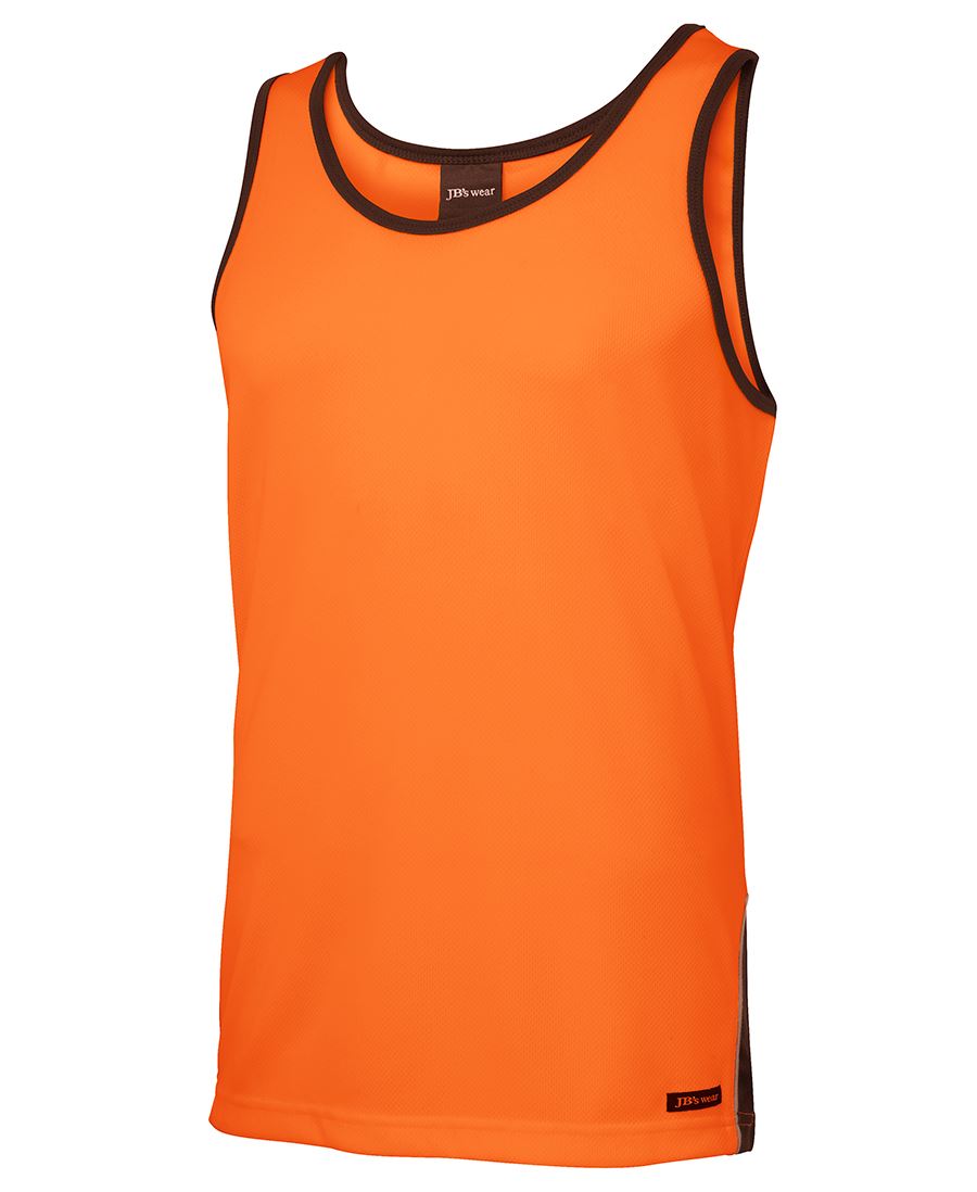 6HCS4 JB&#39;S HI VIS 4602.1 CONTRAST SINGLET - ON THE GO SAFETY &amp; WORKWEAR