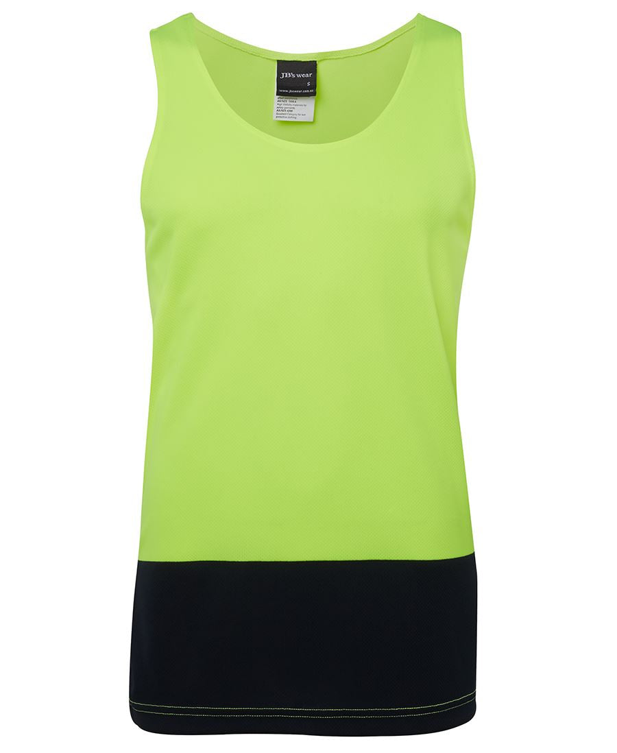 6HTS JB'S HI-VIS TRADITIONAL SINGLET - ON THE GO SAFETY & WORKWEAR